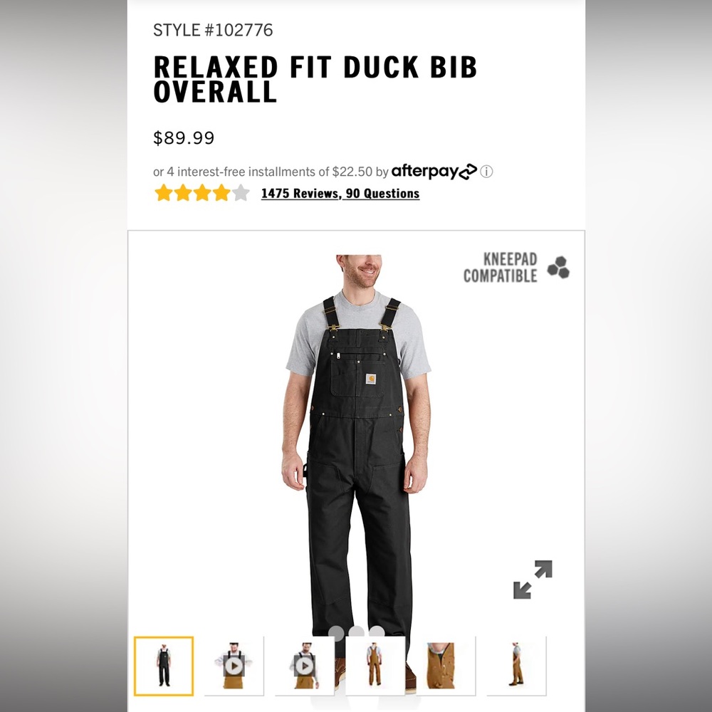 Carhartt Relaxed fit bibs